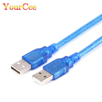0.5 m-5m זכר USB זכר נתונים כבל מאריך כבל מתאם כבל כחול USB 2.0 סוג איכות גבוהה USB 2.0