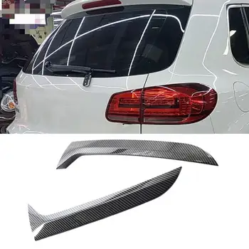 1 זוג המכונית החיצוני כיסוי לקצץ דקורטיבי עמיד למים ABS מראה אופנתי החלון האחורי בצד כיסוי עבור פולקסווגן-Tiguan MK1 2007-2016