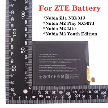 100% 3000mAh Li3829T44P6h806435 סוללה עבור ZTE נוביה Z11 NX531J M2 לשחק NX907J M2 לייט M2 נוער Edition טלפון נייד סוללה