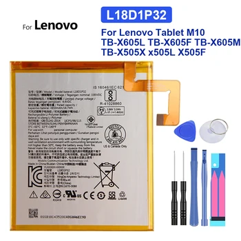 100% חדש L19D1P32 L18D1P32 4850mAh סוללה נטענת Lenovo Tab M10 TB-X505X X505L X505F עם מספר מעקב