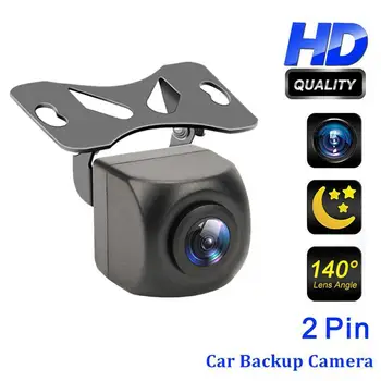 1080P HD מצלמה אחורית 140° המכונית הפוכה הכבל של מצלמת 2 Pin רכב המצלמה עמיד למים ראיית לילה גיבוי החניה האחורית לן