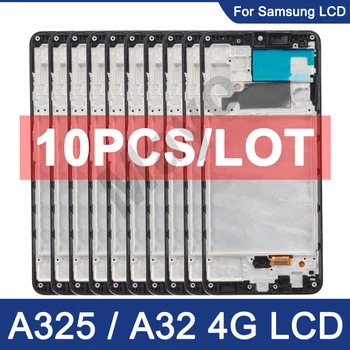 10Pcs/הרבה Oled LCD הסיטוניים עבור Samsung A32 4G תצוגת LCD מסך מגע לוח הרכבה עבור Samsung A32 A325 A325F SM-A325F/DS