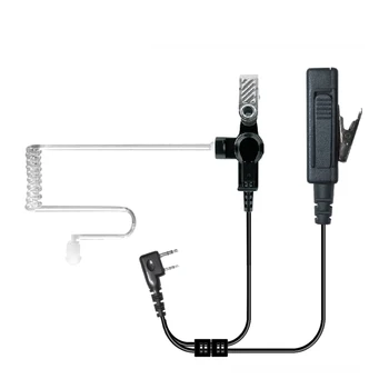 10PCS חדשות 2 Pin מעשי סמויה אקוסטית צינור אוזניה אוזניות מיקרופון עבור Baofeng קנווד UV-5R ווקי טוקי אוזניות