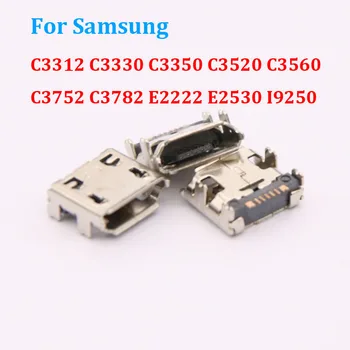 10x עבור Samsung C3312 C3330 C3350 C3520 C3560 C3752 C3782 E2222 E2530 I9250 Galaxy Nexus מטען מיקרו usb ג ' ק שקע מחבר
