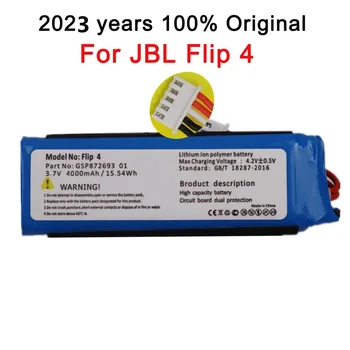 2023 שנה חדשה 100% סוללה מקורית שחקן עבור רמקול JBL Flip 4 Flip4 4000mAh GSP872693 01 סוללה נטענת במלאי