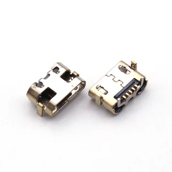 30pcs עבור Alcatel POP 2 OT-5042 מיני מיקרו USB לשקע DC שקע הטעינה יציאת מחבר תקע חשמל רציף 5 פינים החלפת תיקון
