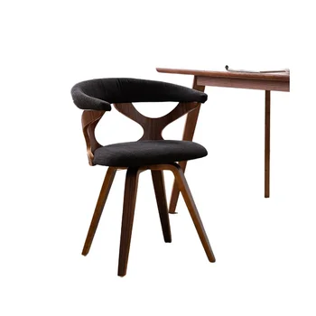 360 תואר סיבוב עץ מלא מטבח, פינת אוכל כסא אגוז לסיים הנורדית המודרנית מאמצע המאה עץ כורסה מבטא הכיסא הביתה.