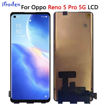 AMOLED עבור Oppo Reno5 Pro LCD מסך תצוגה+לוח מגע דיגיטלית עבור רנו 5 Pro 5G PDSM00 PDST00 CPH2201 תצוגה