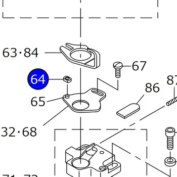 B1827-246-000 בלוק להחליק על JUKI LS-1342-7 מכונת תפירה חלקים