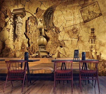 beibehang טפט מותאם אישית 3d הקיר הגדול באירופה של ימי הביניים בציר רקע קישוט קיר ציור המסמכים דה parede фотообои