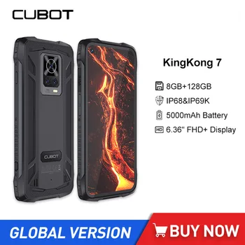 Cubot KingKong 7 מחוספס טלפונים חכמים אוקטה Core 8GB+128GB 5000mAh 6.36 FHD אינץ אנדרואיד 11 טלפון נייד 64MP AI משולש המצלמה NFC
