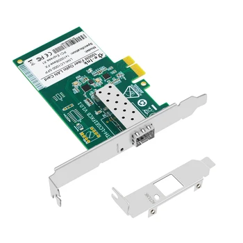 Gigabit Fiber כרטיס רשת NIC -יחיד SFP/SC נמל 1000Mbps Ethernet LAN PCI Express מתאם , 20 ק 