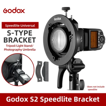 Godox S1 S2 בואן הר פלאש S-סוג בעל סוגר על Godox V1 V860II AD200 AD400PRO Speedlite Flash ניסיון אישי קטן Softbox