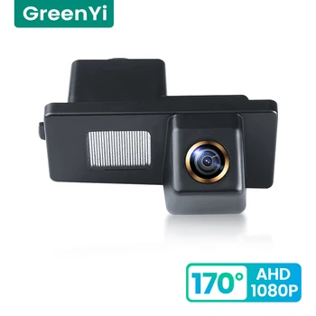 GreenYi 170° HD 1080P לרכב מצלמה אחורית עבור Ssangyong Rexton Kyron Korando Actyon ראיית לילה הפוך היפוך 4 פינים יום א