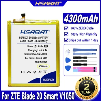 HSABAT Li3949T44P8h906450 4300mAh סוללה עבור ZTE Blade 20 חכם V1050 סוללות