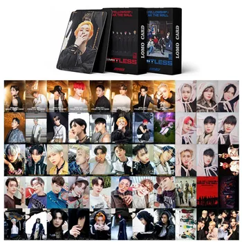 Kpop 55pcs ATEEZ Photocard אלבום חדש ללא גבולות Selfie LOMO כרטיס Hongjoong Seonghwa Yunho Yeosang סן מינגי Wooyoung Jongho
