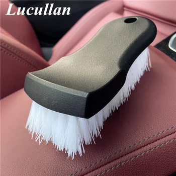 Lucullan לבן נוקשה שיער המכונית המפרט מברשות עבור רכב מסגרת ריפוד שטיחים צמיגים לכלוך להסיר לניקוי כלים