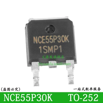 NCE55P30 NCE55P30K 5PCS ל-252 MOSFET שבב IC P-ערוץ 55V 30A