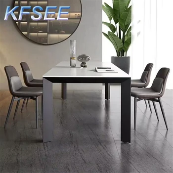 Prodgf 180cm אורך עם 6 כיסא פשוט Kfsee שולחן האוכל