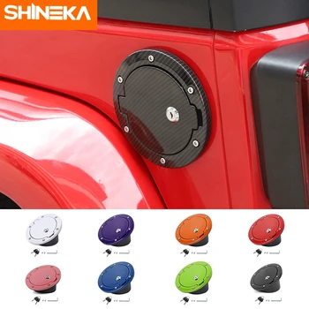 SHINEKA ברכב מיכל דלק מיכל הדלק עם מפתח נעילה כיסוי עבור ג ' יפ רנגלר JK 2007-2017 המכונית החיצוני מיכל מכסה אביזרים