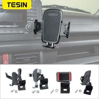 TESIN המכונית טלפון נייד בעל סוגר תמיכה GPS לעמוד על סוזוקי ג ' ימיני JB64 JB74 2019 2020 2021 2022 2023 הפנים אביזרים
