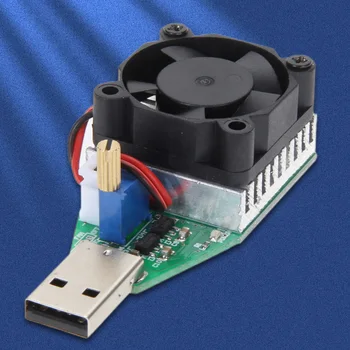 USB 15W סוללה פריקה בודק קיבולת מתכווננת אלקטרונית לטעון נגד 3.7-13V מתח מד מבחן נגינה ואביזרים