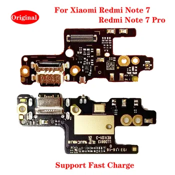USB המקורי נמל הטעינה מחבר להגמיש כבלים עם מיקרופון תשלום הרציף Borad חלקים עבור XiaoMi Redmi הערה 7 הערה 7 Pro