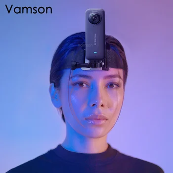 Vamson רצועת ראש על Insta360 X3 Gopro Hero 10 9 8 7 6 אביזרים למצלמה 360 מעלות מתכווננת טלפון נייד מחזיק אייפון