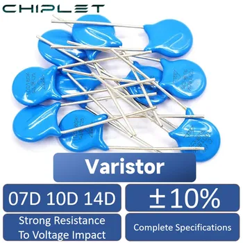 Varistor ±10% במתח תלויים נגד לטבול 7D 10D 14D 07D220K 07D270K 07D390K 07D431K 07D471K 10D271K 10D331K 10D391K 14D391