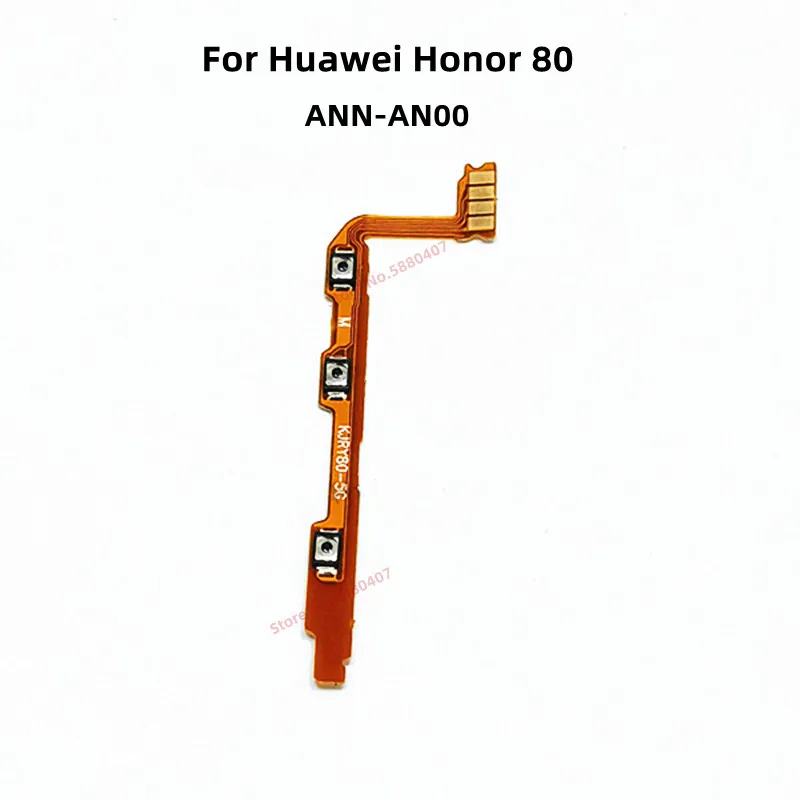 המקורי עבור Huawei הכבוד 80 Honor80 אן-AN00 כוח על כפתורי בקרת עוצמת הקול בצד המפתחות להגמיש כבלים מחבר החלפת . ' - ' . 0