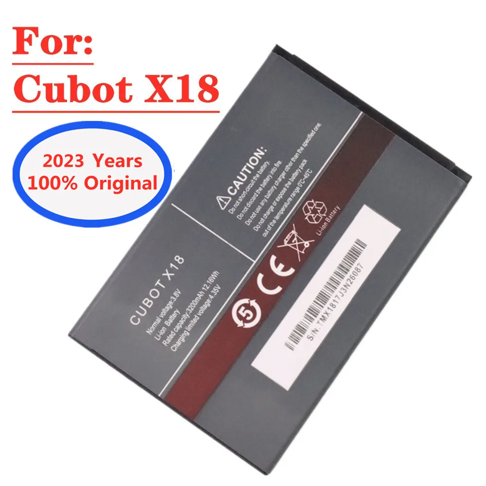 2023 שנים באיכות גבוהה 3200mAh המקורי Cubot סוללה עבור Cubot X18 טלפון סלולרי חכם Batteria החלפת הסוללות במלאי . ' - ' . 0