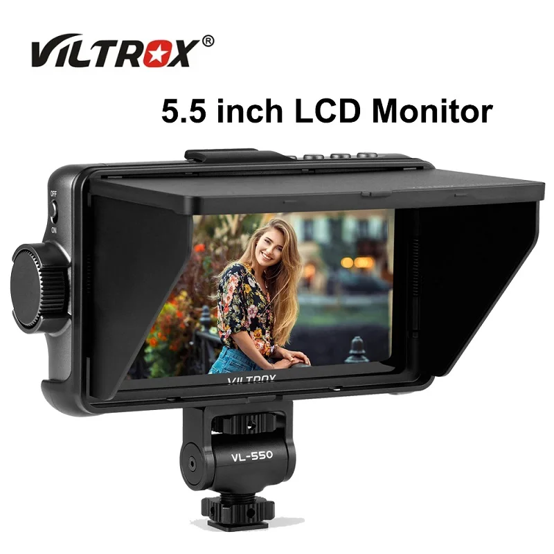 VILTROX DC-550 / DC-550 Pro צג LCD 5.5 אינץ בהירות גבוהה 1920*1080 Full HD 3D LUT תמונת זום ניטור עבור מצלמת DSLR . ' - ' . 0