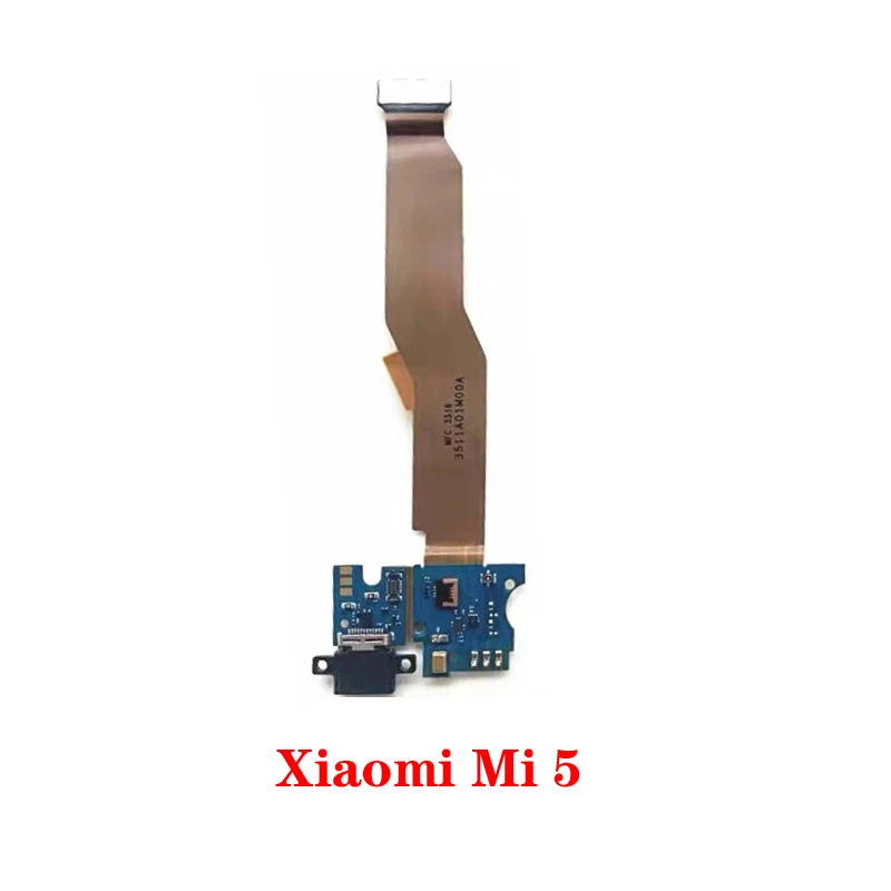 Xiaomi Mi 5 5S 5SPlus המקורי USB יציאת טעינה שקע מיקרופון חיישן הלוח מחבר Mainboard להגמיש כבלים חלקי חילוף . ' - ' . 1