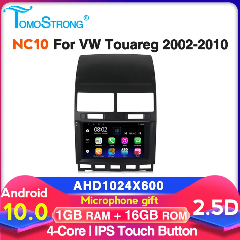 Tomostrong 2GB+32GB ברכב נגן מולטימדיה עבור פולקסווגן טוארג Multivan T5 2004-2011 gps נאבי סטריאו עם BT, WIFI 2.5 D מסך . ' - ' . 1