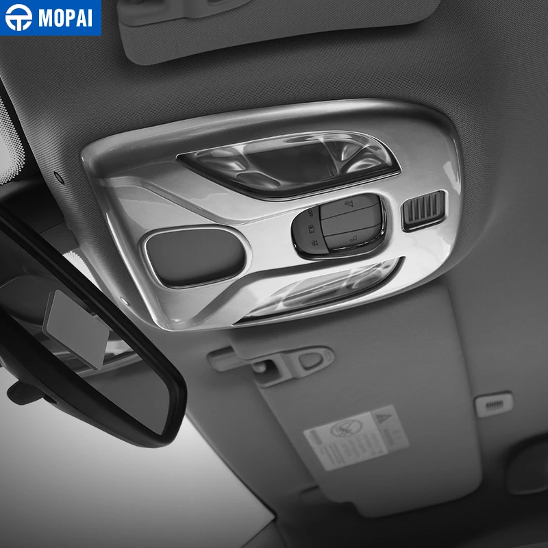 MOPAI שרירי הפנים המכונית קריאה לאור מנורה קישוט לקצץ כיסוי מדבקות עבור ג ' יפ מצפן 2017 רכב אביזרי סטיילינג . ' - ' . 1