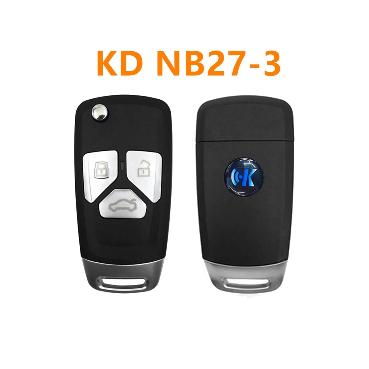 KEYDIY NB27-3 KD רכב מרחוק מפתח NB-סדרה 3 לחצן עם צ ' יפס עבור אאודי סגנון KD900/KD-X2 KD מיני/ URG200 מתכנת . ' - ' . 1