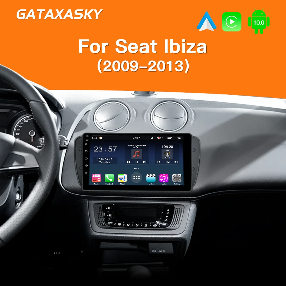 GATAXASKY אנדרואיד הרדיו ברכב על מושב איביזה 6ג ' י 2009 2010 2012 2013 MK4 FR ניווט GPS מסך שמע מולטימדיה WIFI שחקן . ' - ' . 1