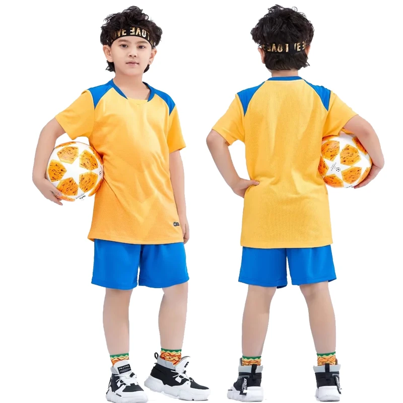 ילדים כדורגל ג ' רזי קובע ילדים בנים ובנות כדורגל ערכות מדים 2021 חדש Futbol אימון חולצות החליפה ספורטוויר DIY מותאם אישית . ' - ' . 2