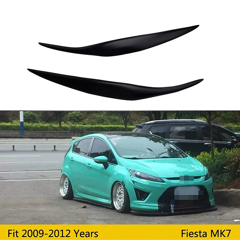 המכונית קדמי פנס כיסוי מדבקה הראש אור המנורה הגבה העפעף מכסה על פורד פיאסטה 2009 עד 2012, MK7 . ' - ' . 2