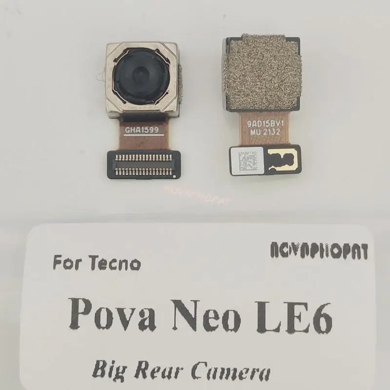 Novaphopat קדמי קטן גדול האחורי של המצלמה הראשית מודול להגמיש כבלים עבור Tecno Pova ניאו LE6  . ' - ' . 3