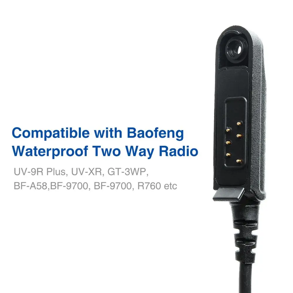 מקורי Baofeng עמיד במים רמקול מיקרופון עבור BaoFeng UV-9R בנוסף UV-XR BF-9700 A-58 GT-3WP עמיד למים מכשיר קשר רדיו . ' - ' . 3