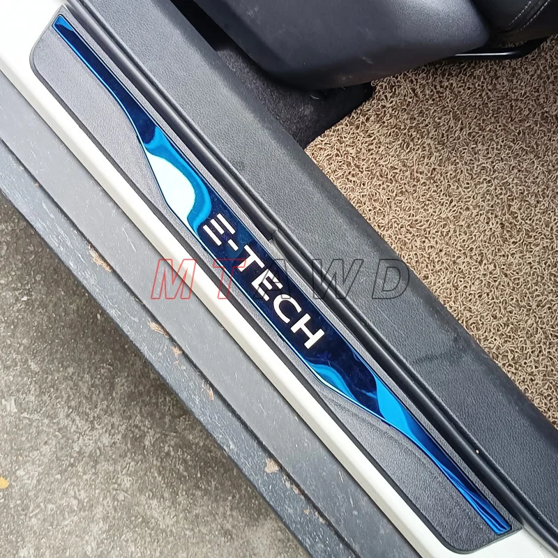 עבור רנו זואי EV E-טק אביזר 2023 2022 2021-2012 פלדת אל-פחם דלת המכונית אדן שפשוף צלחת כיסוי מגן לקצץ סטיילינג . ' - ' . 3