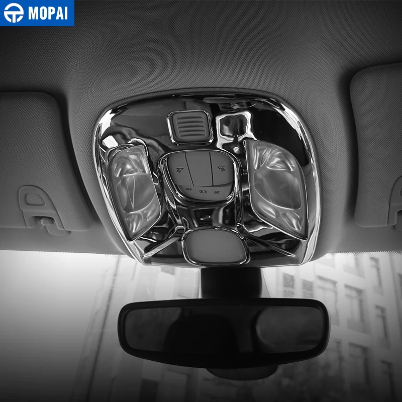 MOPAI שרירי הפנים המכונית קריאה לאור מנורה קישוט לקצץ כיסוי מדבקות עבור ג ' יפ מצפן 2017 רכב אביזרי סטיילינג . ' - ' . 3