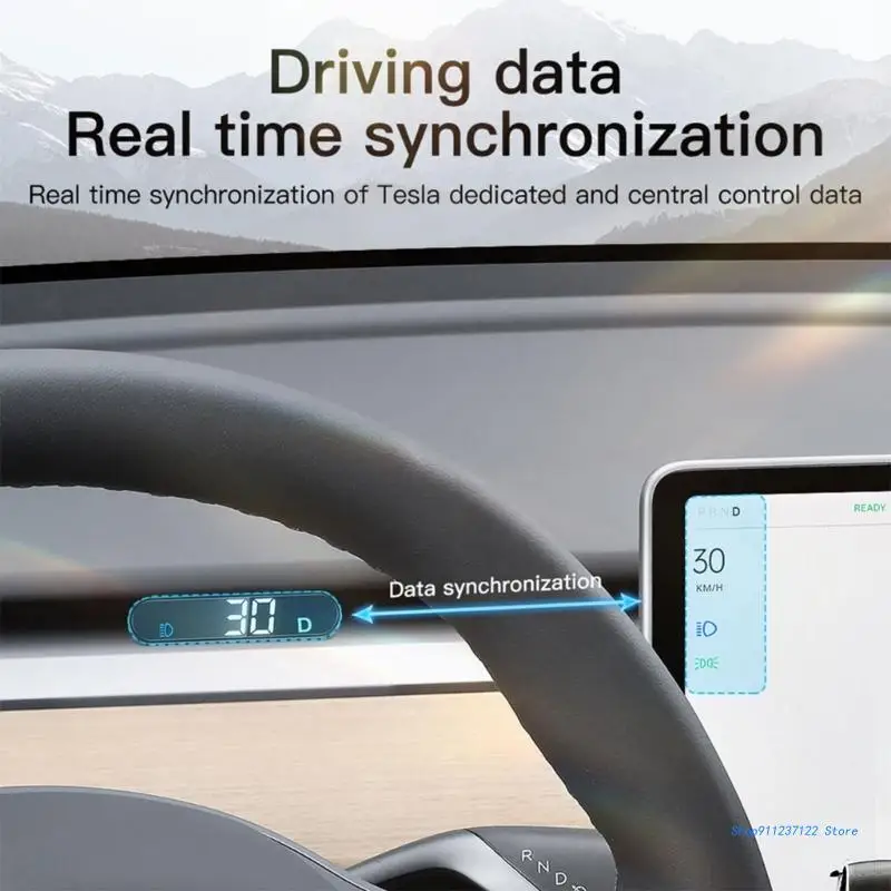 המכונית HUD-Head Up Display-GPS מעל למהירות אזהרה מקרן אלקטרונית-מתח מעורר . ' - ' . 3
