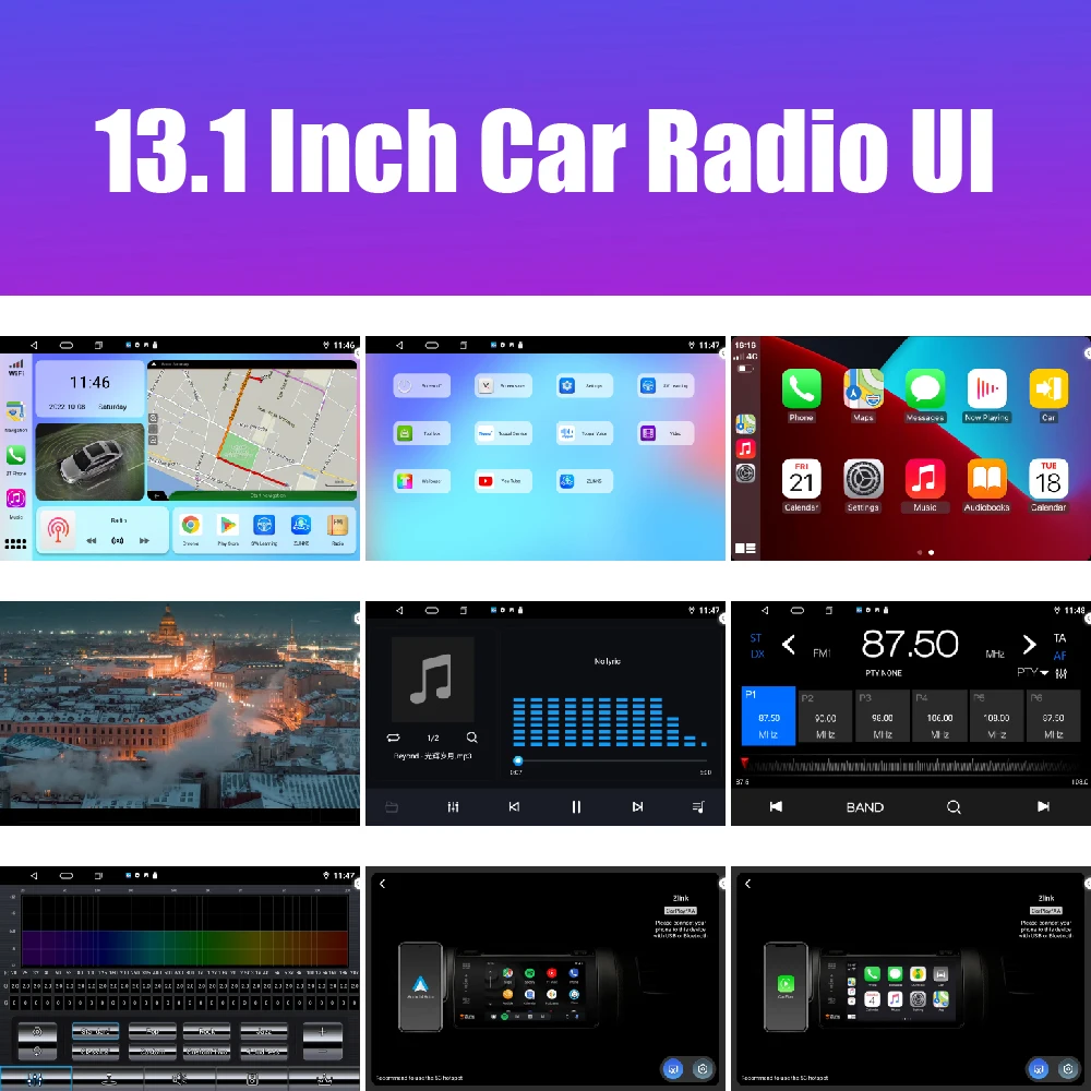 13.1 אינץ רדיו במכונית עבור רנו DACIA sandero 12-17 לרכב DVD ניווט GPS סטריאו Carplay 2 Din מרכז מולטימדיה אנדרואיד אוטומטי . ' - ' . 4