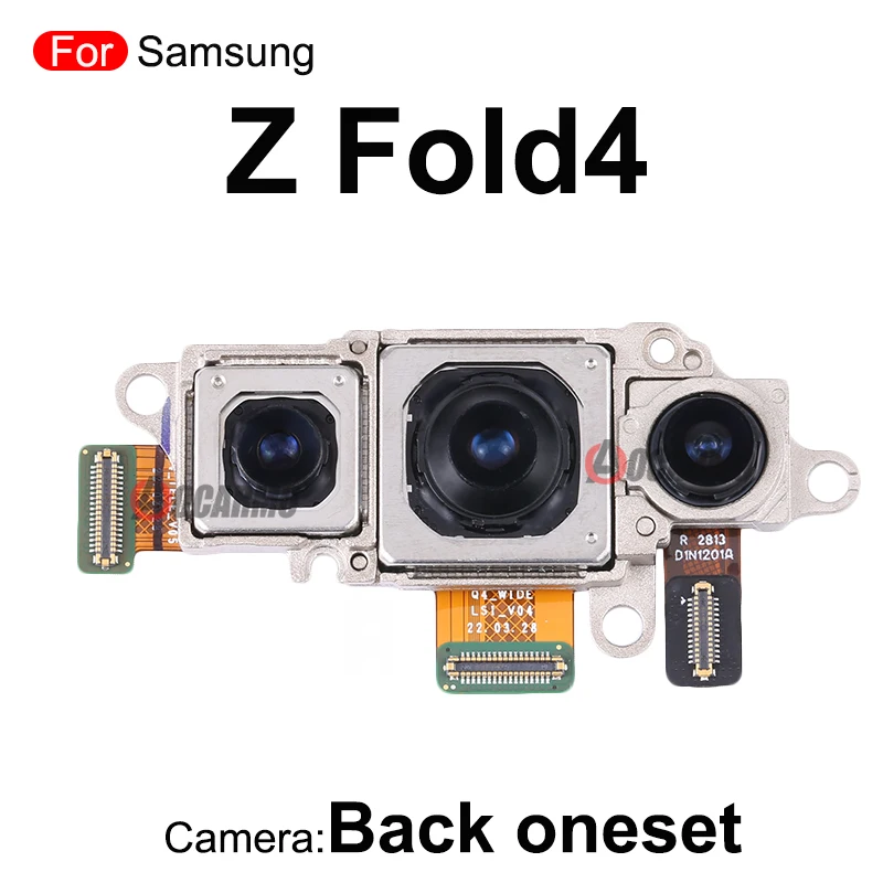 עבור Samsung Galaxy Z Fold4 קיפול 4 האחורי הראשי וחזרה אולטרה רחב טלפון המצלמה להגמיש כבלים החלפת חלק . ' - ' . 5