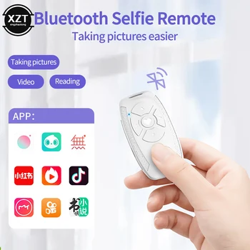 אוניברסלי לטלפון נייד Selfie תריס המצלמה ב-Bluetooth תואם שליטה מרחוק כפתור אך-in סוללה נטענת בקר