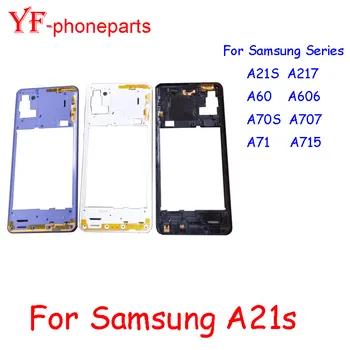 איכות גבוהה התיכון מסגרת עבור Samsung Galaxy A21S A217 A60 A606 A70S A707 A71 A715 התיכון מסגרת הדלת דיור במסגרת תיקון חלקים