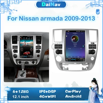 אנדרואיד הרדיו ברכב נגן מולטימדיה עבור ניסן Armanda אינפיניטי QX56 2009-2015 אלחוטית Carplay ניווט GPS Receover יחידה