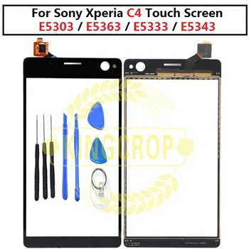 הקדמי מסך מגע דיגיטלית עבור Sony Xperia C4 E5303 E5363 E5333 E534 מסך המגע הקדמי החיצוני לוח זכוכית החלפת העדשה